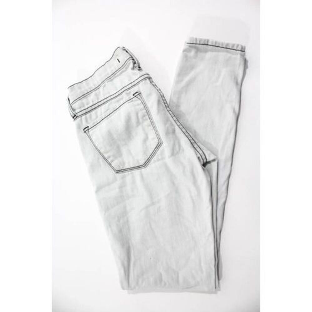 Flying Monkey Pale Blue Cotton Stretch Knit Denim Skinny Leg Jeans Size 24